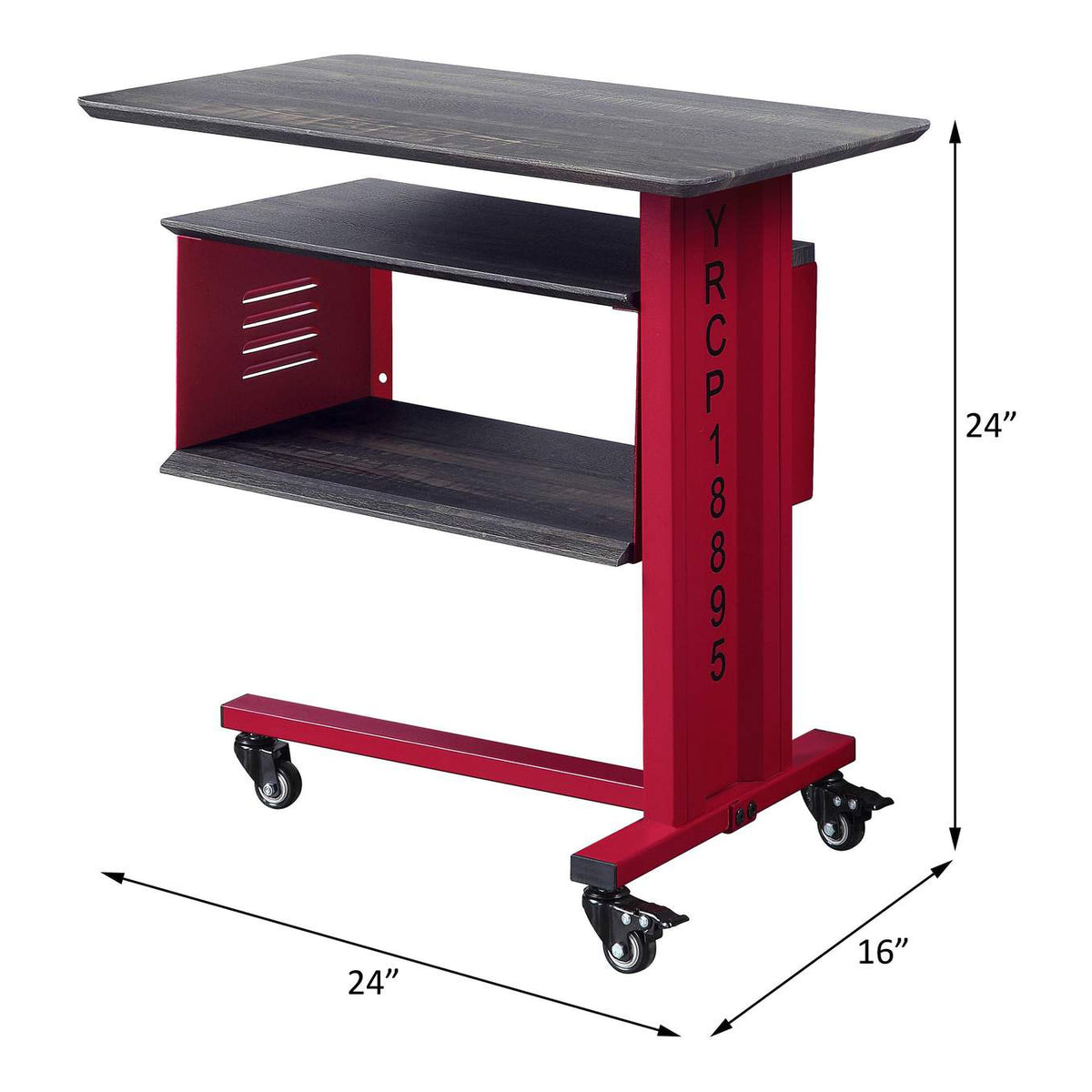 AC00361 Cargo Accent Table with Wall Shelf