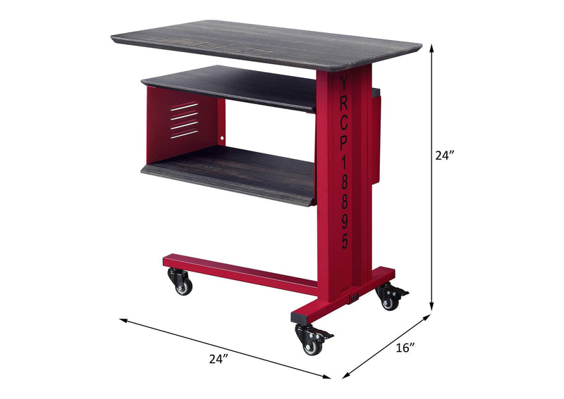 AC00361 Cargo Accent Table with Wall Shelf