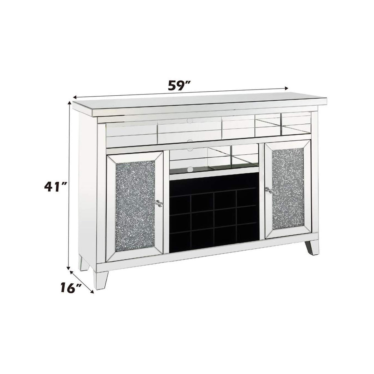 AC00526 Noralie Wine Cabinet with Led