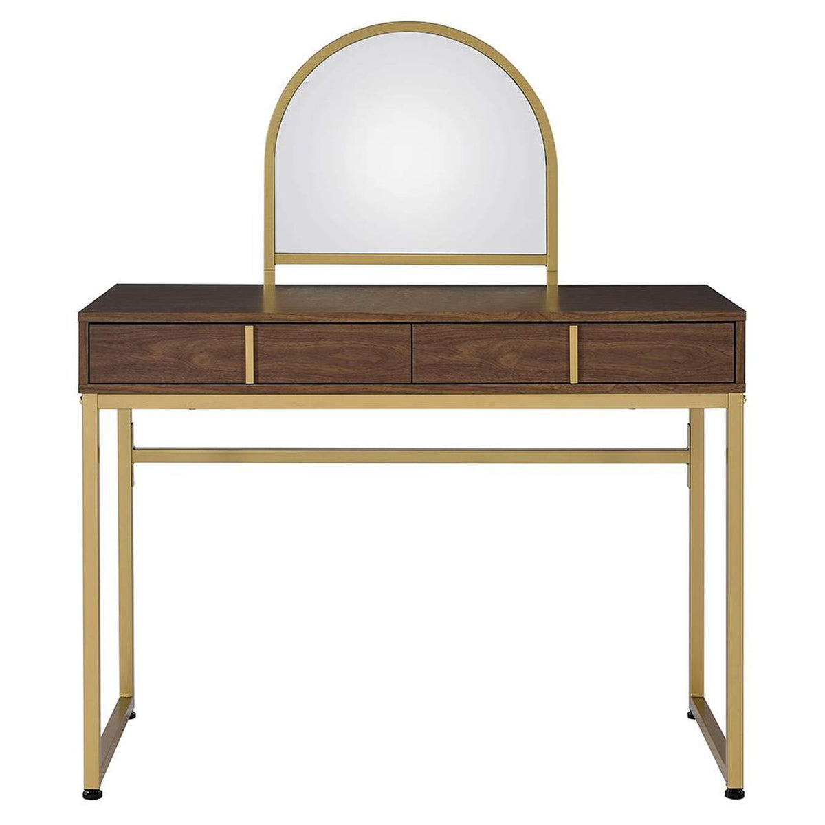 AC00670 Coleen Vanity Desk with Mirror and Jewelry Tray