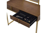 AC00670 Coleen Vanity Desk with Mirror and Jewelry Tray