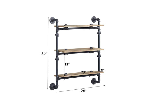 AC00736 Brantley Wall Rack with 3 Shelves