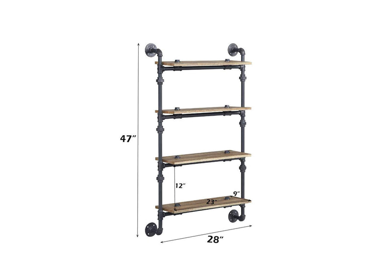 AC00737 Brantley Wall Rack with 4 Shelves