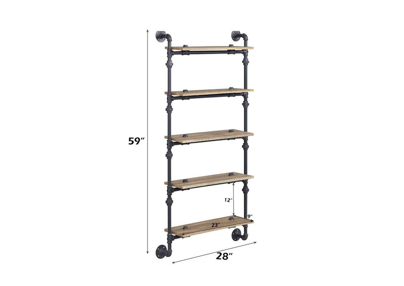 AC00738 Brantley Wall Rack with 5 Shelves
