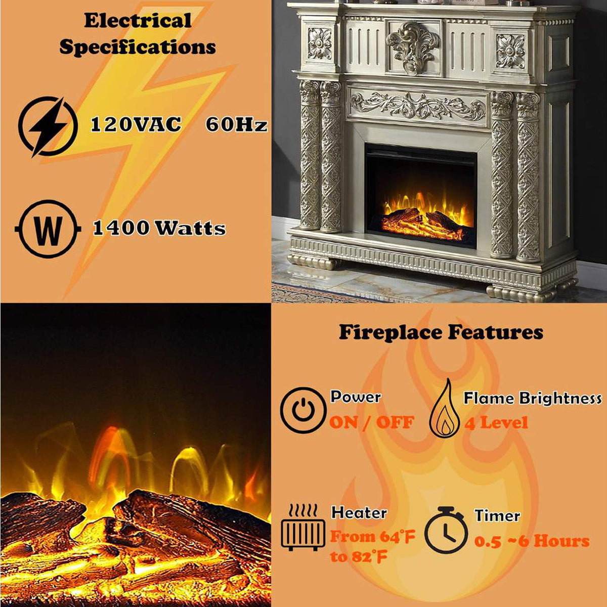 AC01311 Vendome Fireplace