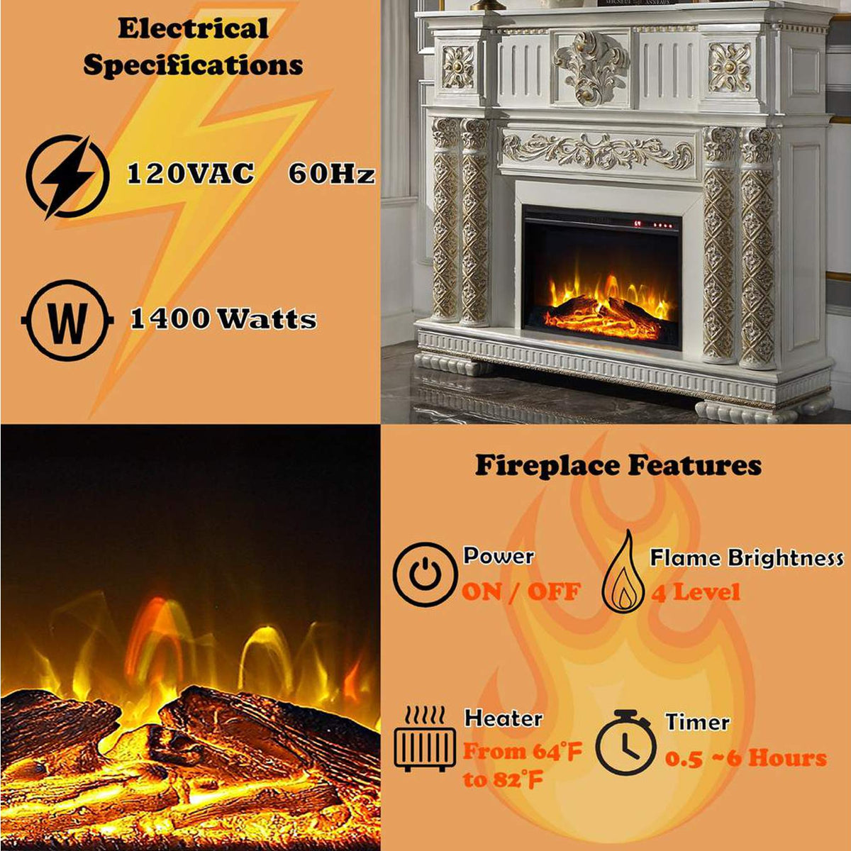 AC01313 Vendome Fireplace