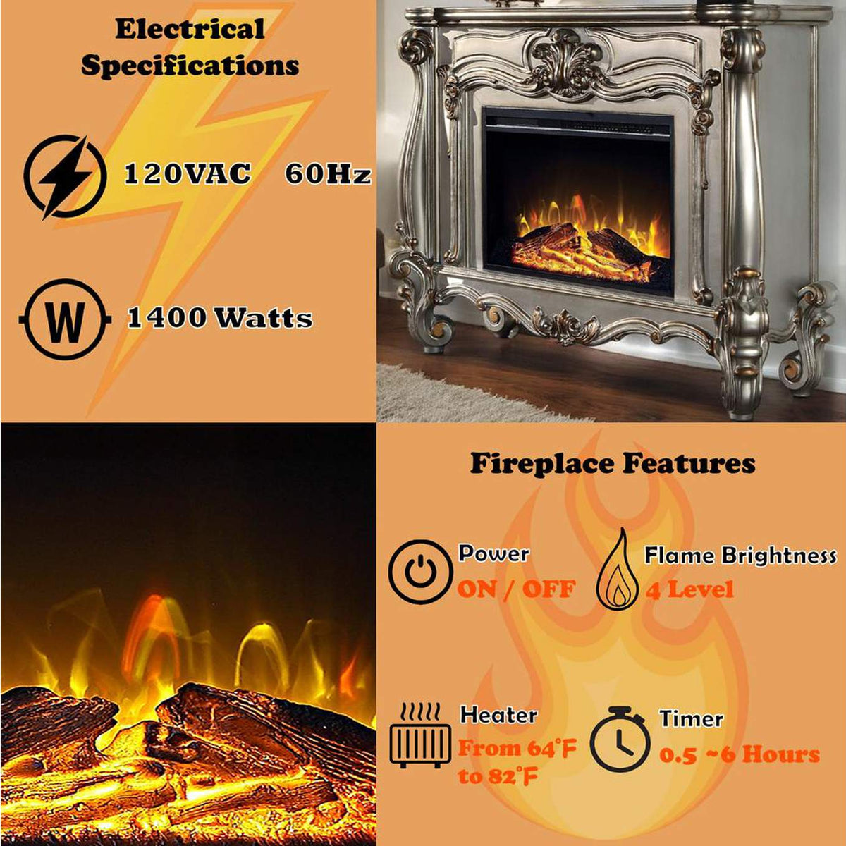 AC01314 Versailles Fireplace