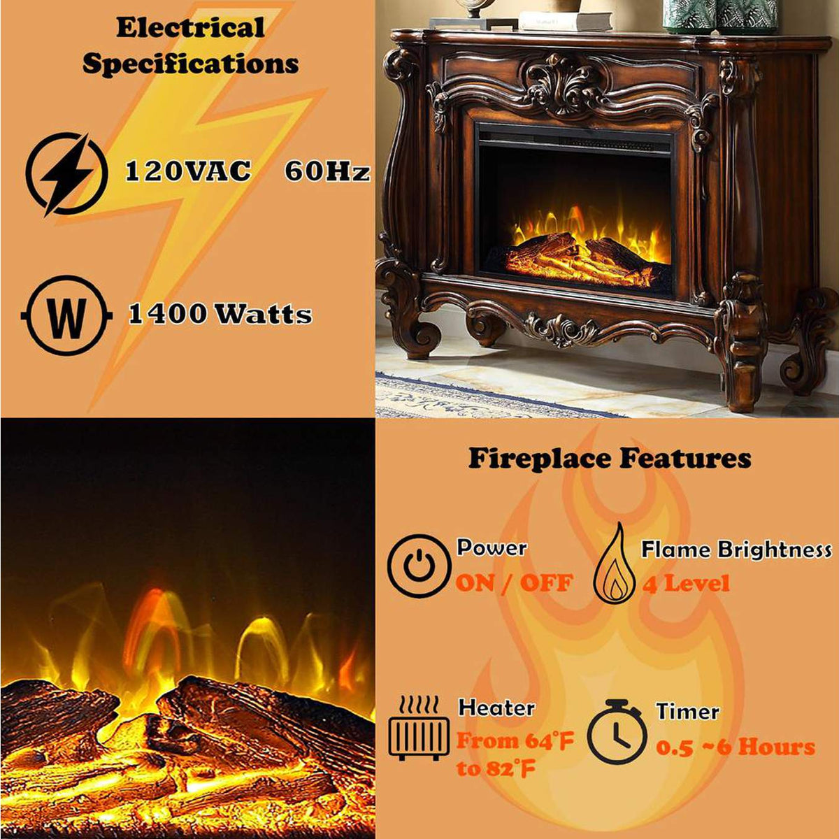 AC01315 Versailles Fireplace