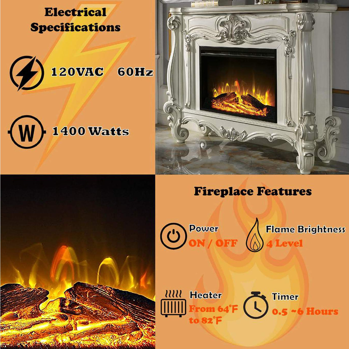 AC01316 Versailles Fireplace