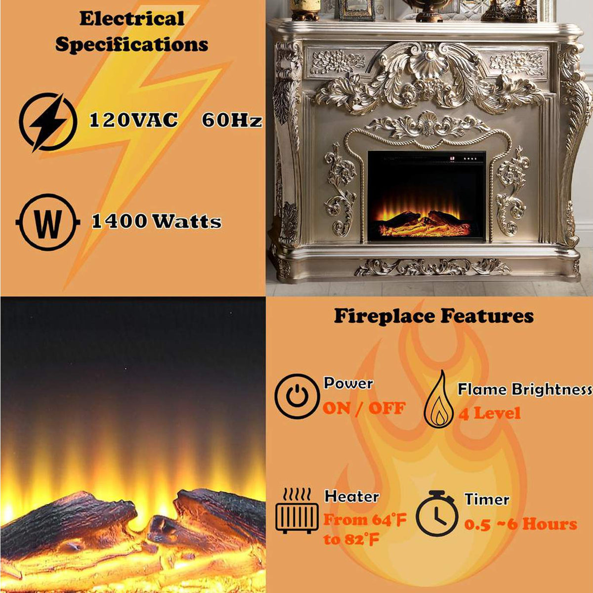 AC01619 Sorina Fireplace