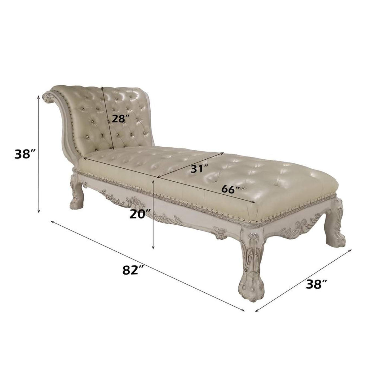 AC01693 Dresden Chaise with Pillow