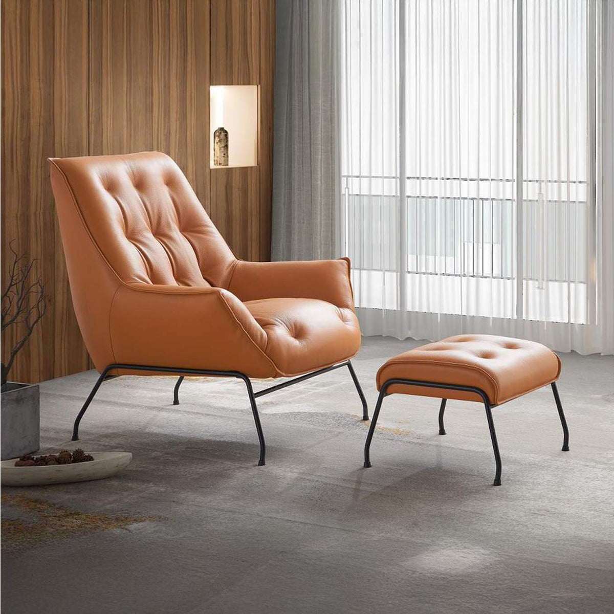 AC02379 Zusa Accent Chair and Ottoman