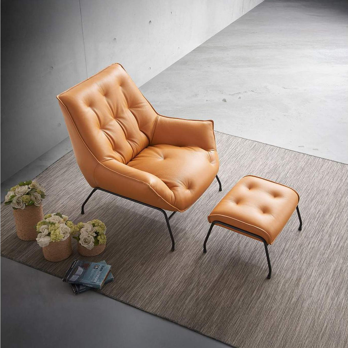 AC02379 Zusa Accent Chair and Ottoman