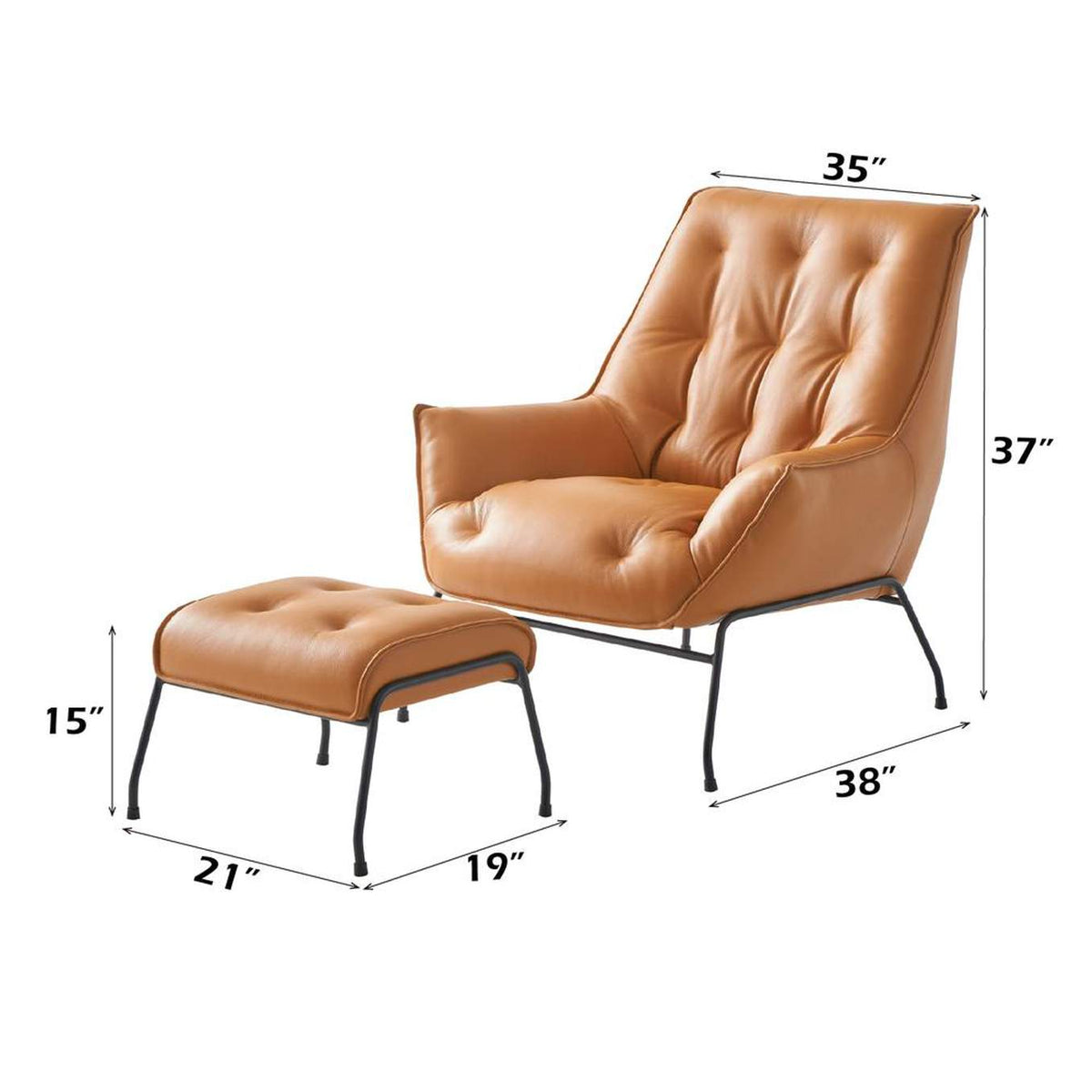 AC02379 Zusa Accent Chair and Ottoman