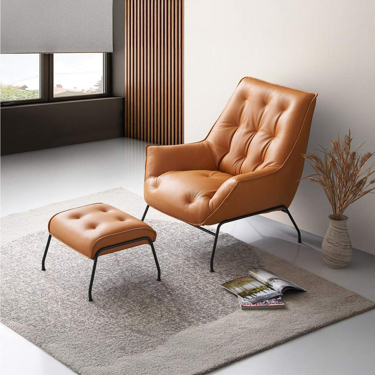 AC02379 Zusa Accent Chair and Ottoman
