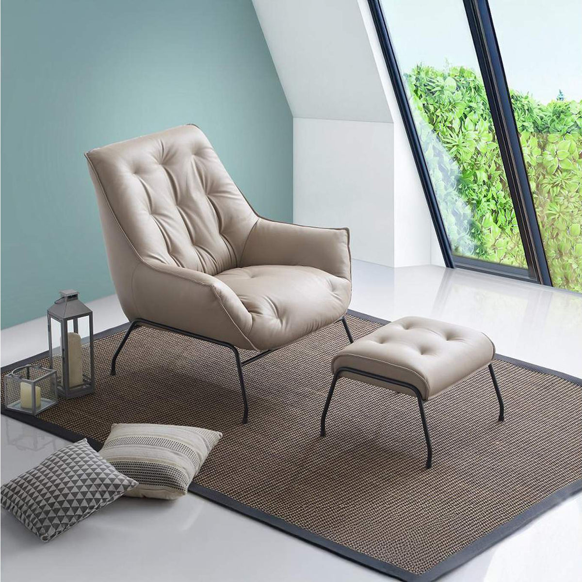 AC02381 Zusa Accent Chair and Ottoman