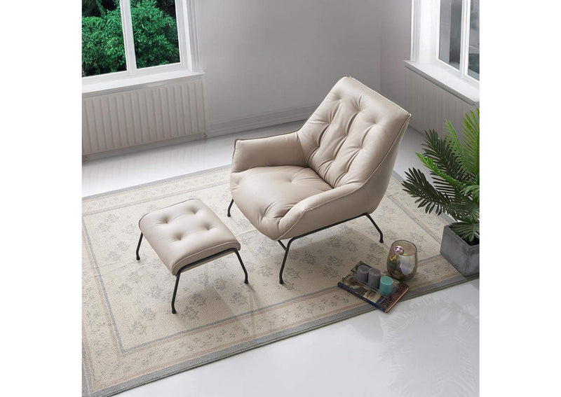 AC02381 Zusa Accent Chair and Ottoman