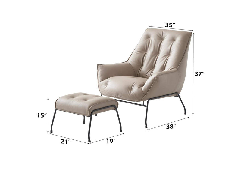 AC02381 Zusa Accent Chair and Ottoman