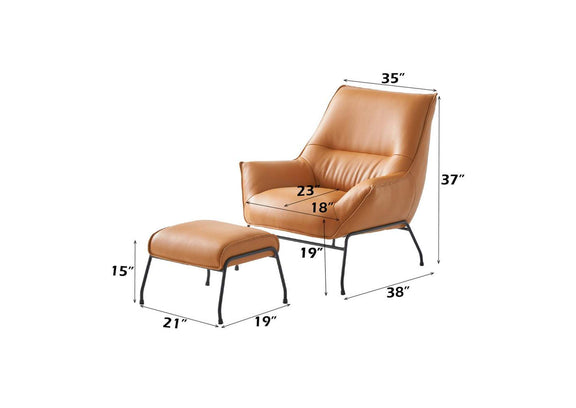 AC02383 Jabel Accent Chair and Ottoman
