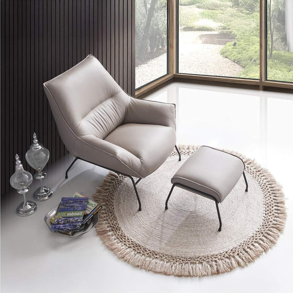 AC02385 Jabel Accent Chair and Ottoman