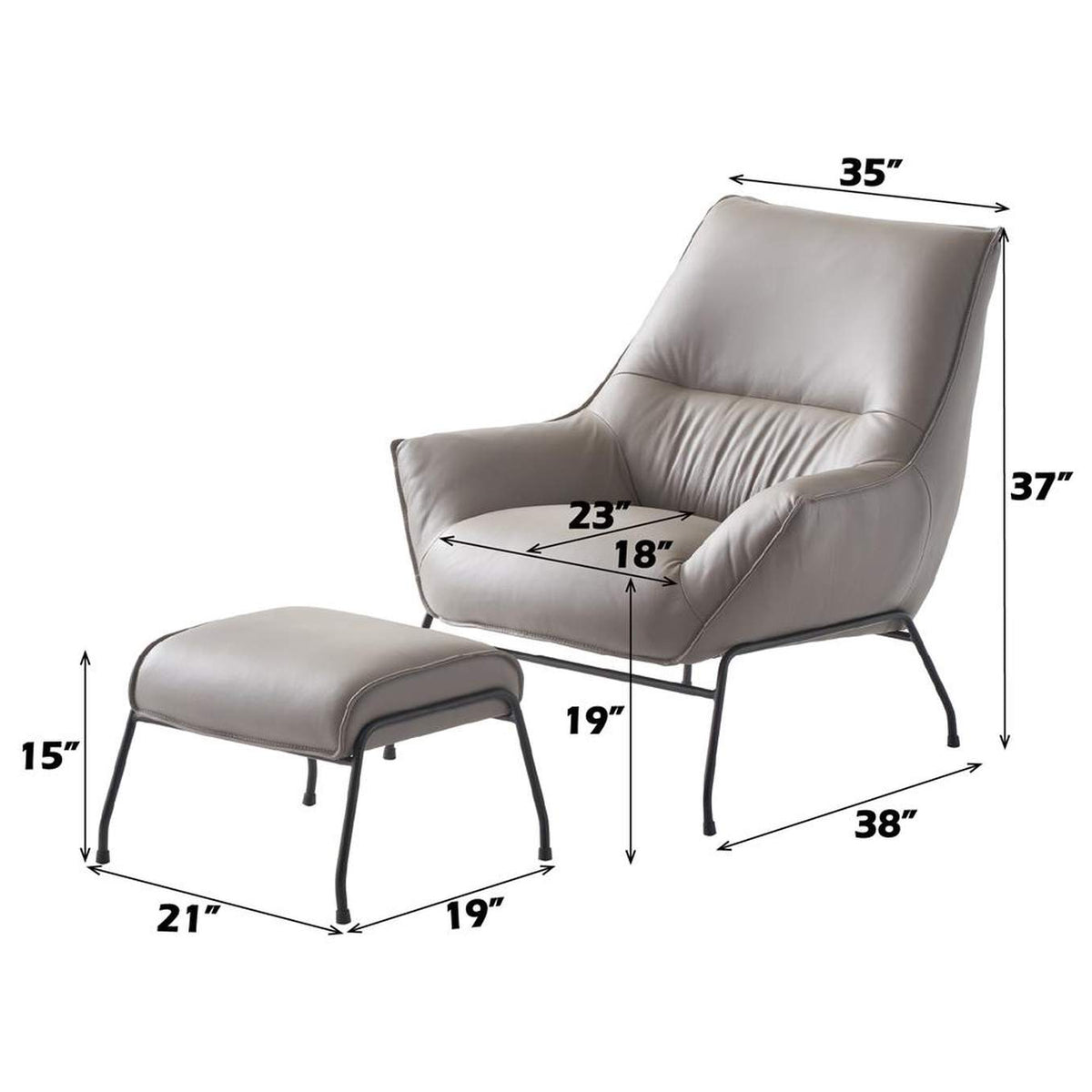 AC02385 Jabel Accent Chair and Ottoman