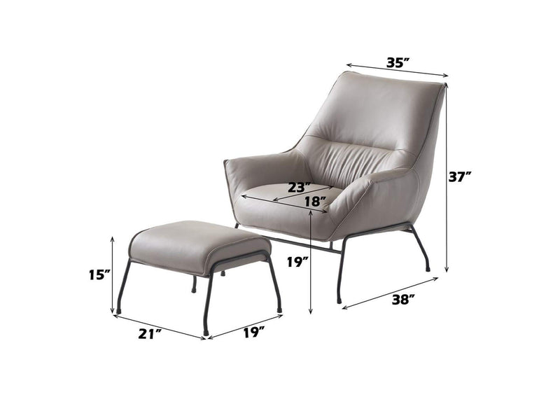 AC02385 Jabel Accent Chair and Ottoman