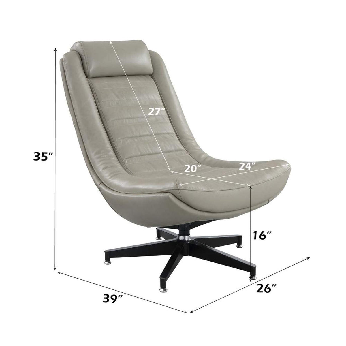 AC02584 Piran Accent Chair with Swivel