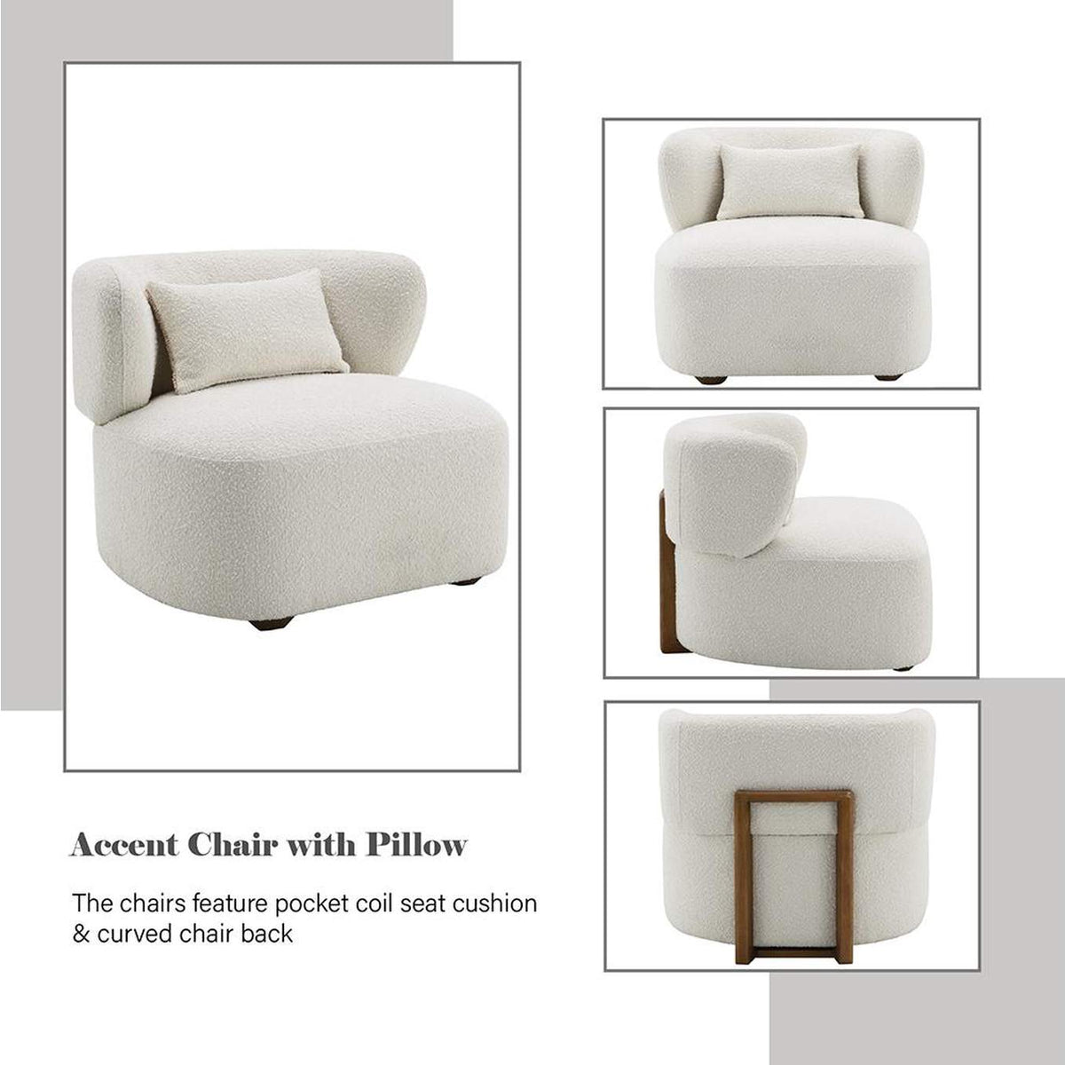 AC02589 Darius Accent Chair with Pillow