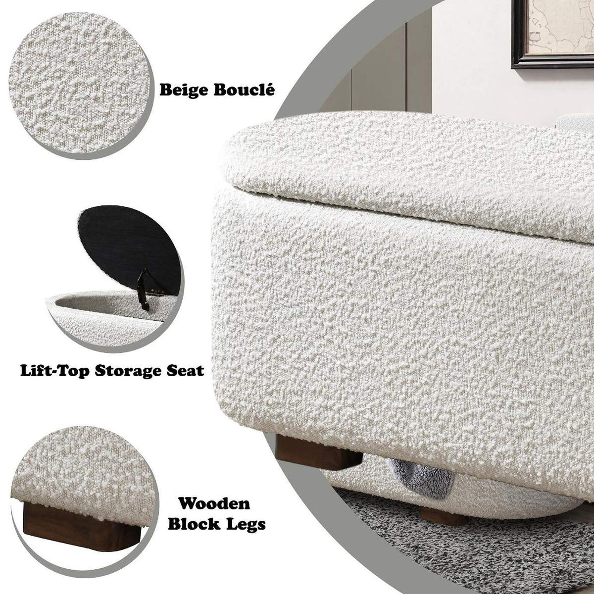 AC02652 Sandro Bench with Storage