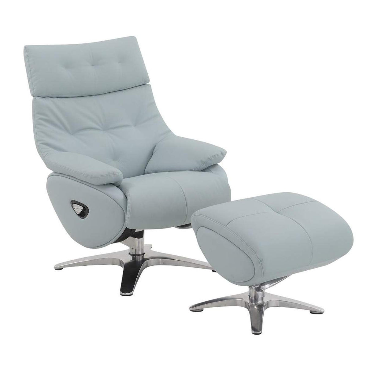 AC02990 Janella Motion Accent Chair with Swivel and Ottoman