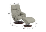 AC02991 Kandoro Motion Accent Chair with Swivel and Ottoman