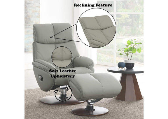AC02991 Kandoro Motion Accent Chair with Swivel and Ottoman