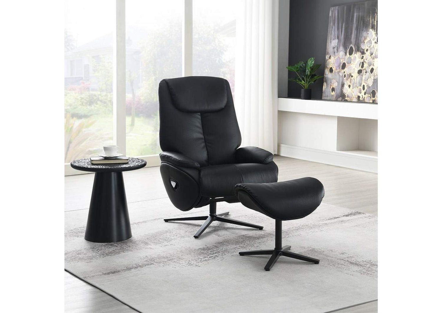 AC02992 Labonita Motion Accent Chair with Swivel and Ottoman
