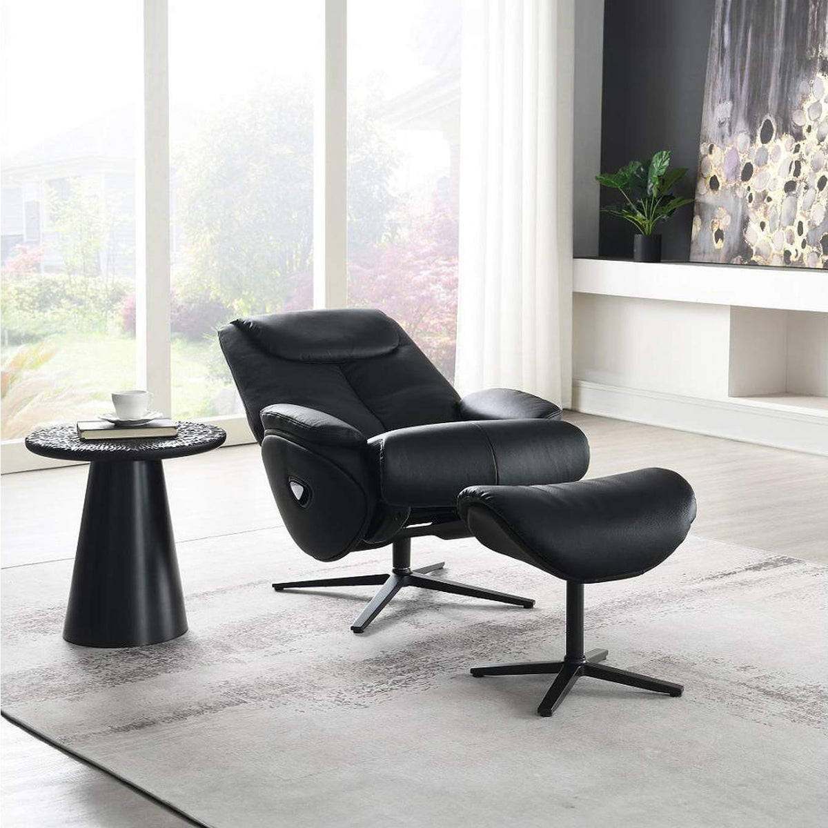 AC02992 Labonita Motion Accent Chair with Swivel and Ottoman