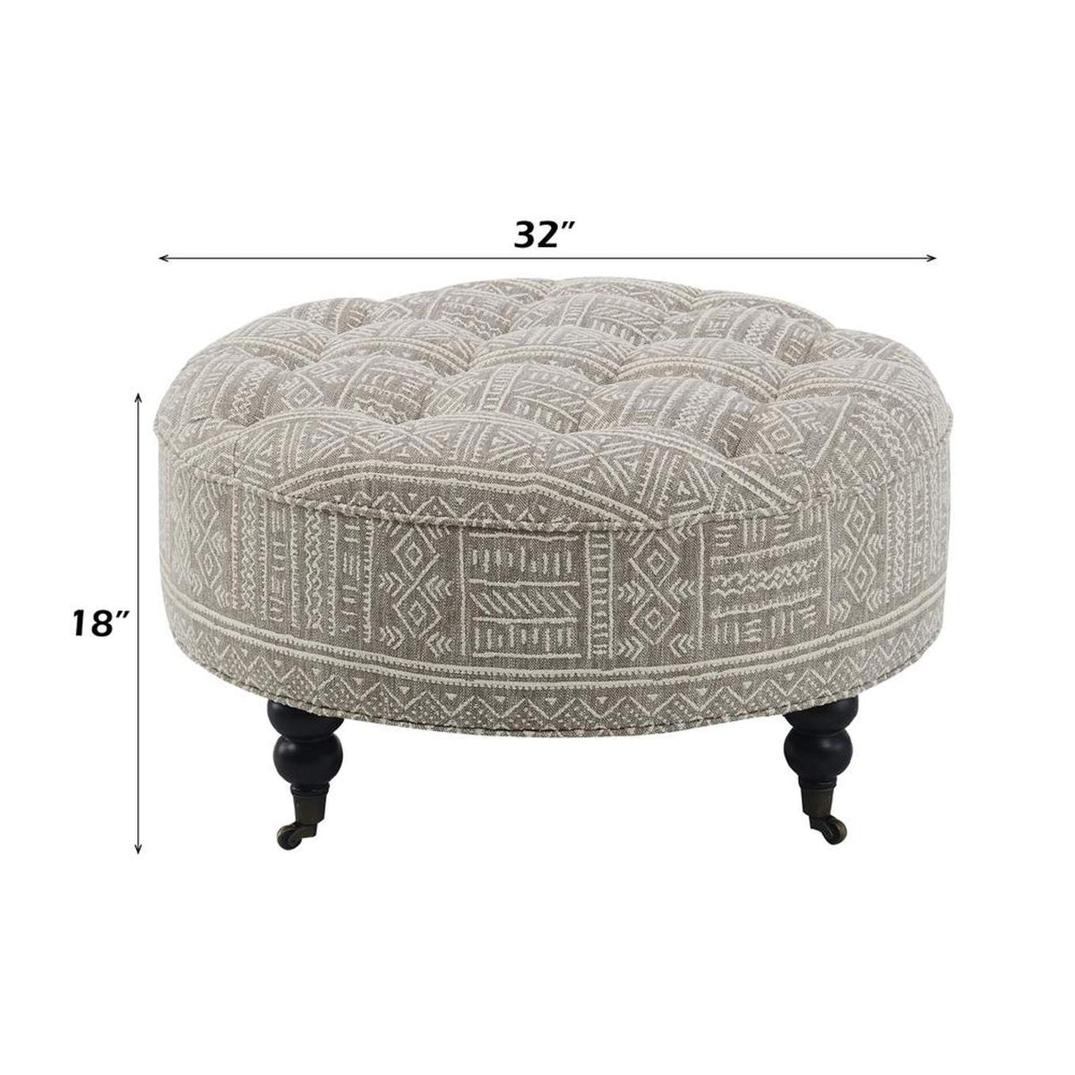AC03000 Upendo Ottoman with Caster