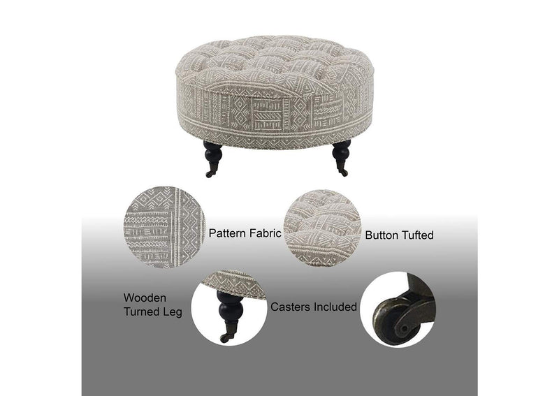 AC03000 Upendo Ottoman with Caster
