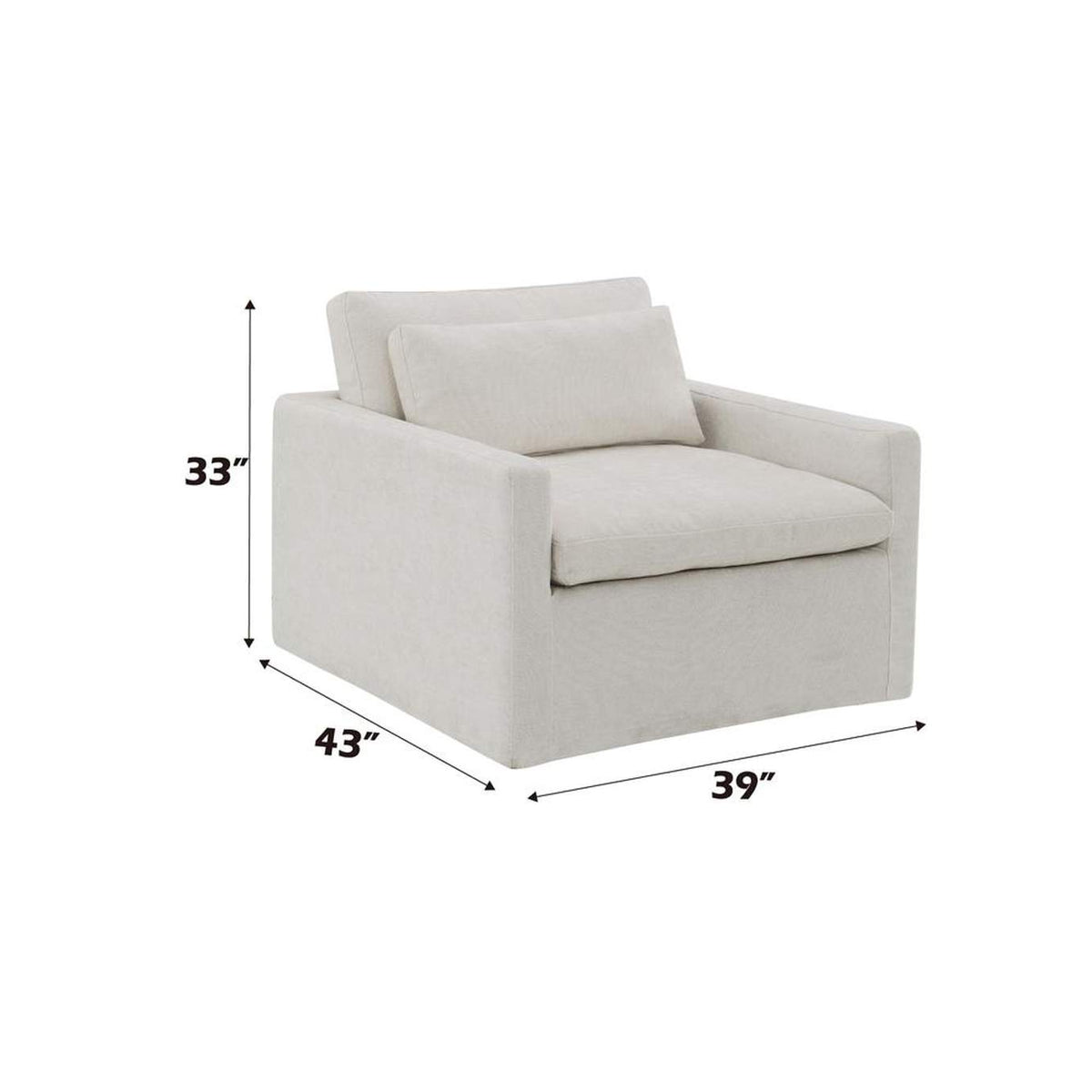 AC03142 Frederick Swivel Chair with Pillow