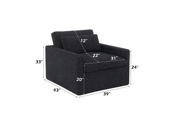 AC03143 Frederick Swivel Chair with Pillow