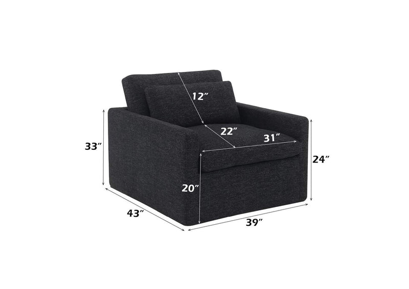 AC03143 Frederick Swivel Chair with Pillow