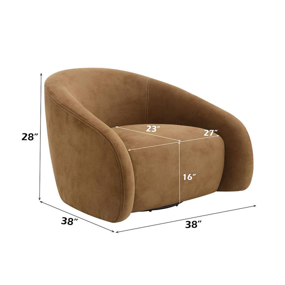 AC03804 Zoey Accent Chair with Swivel