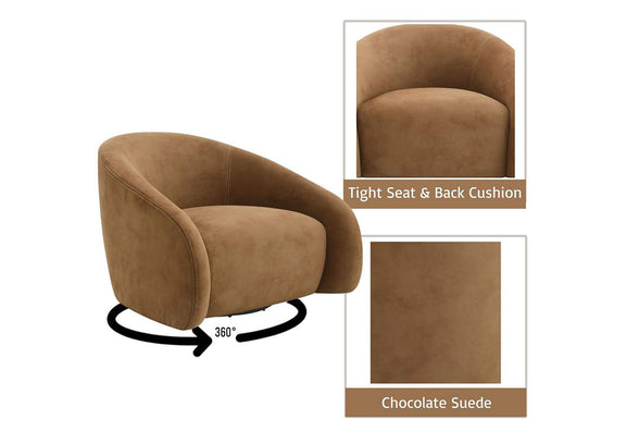 AC03804 Zoey Accent Chair with Swivel