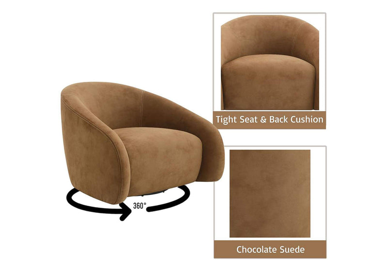 AC03804 Zoey Accent Chair with Swivel