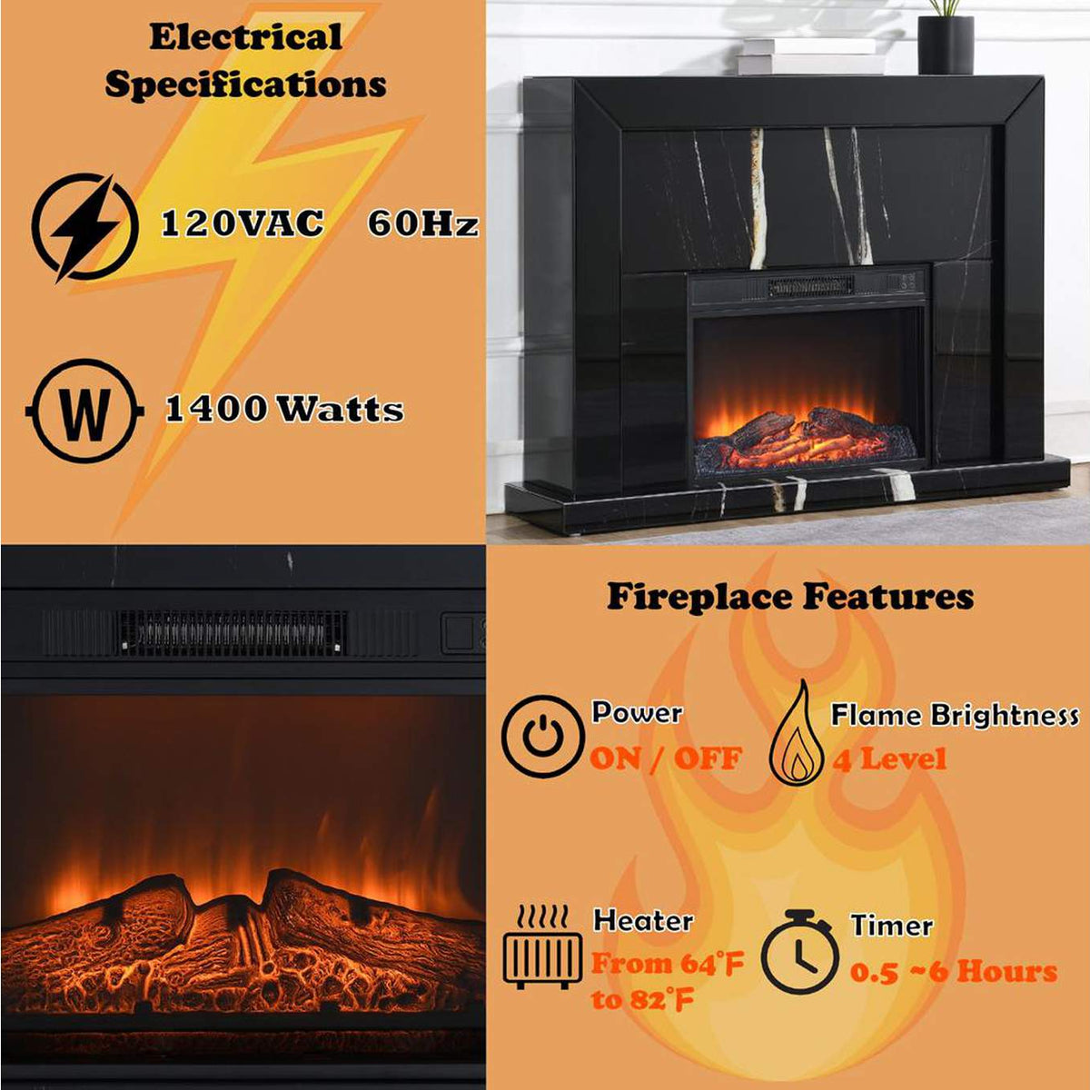 AC03869 Drisana Fireplace