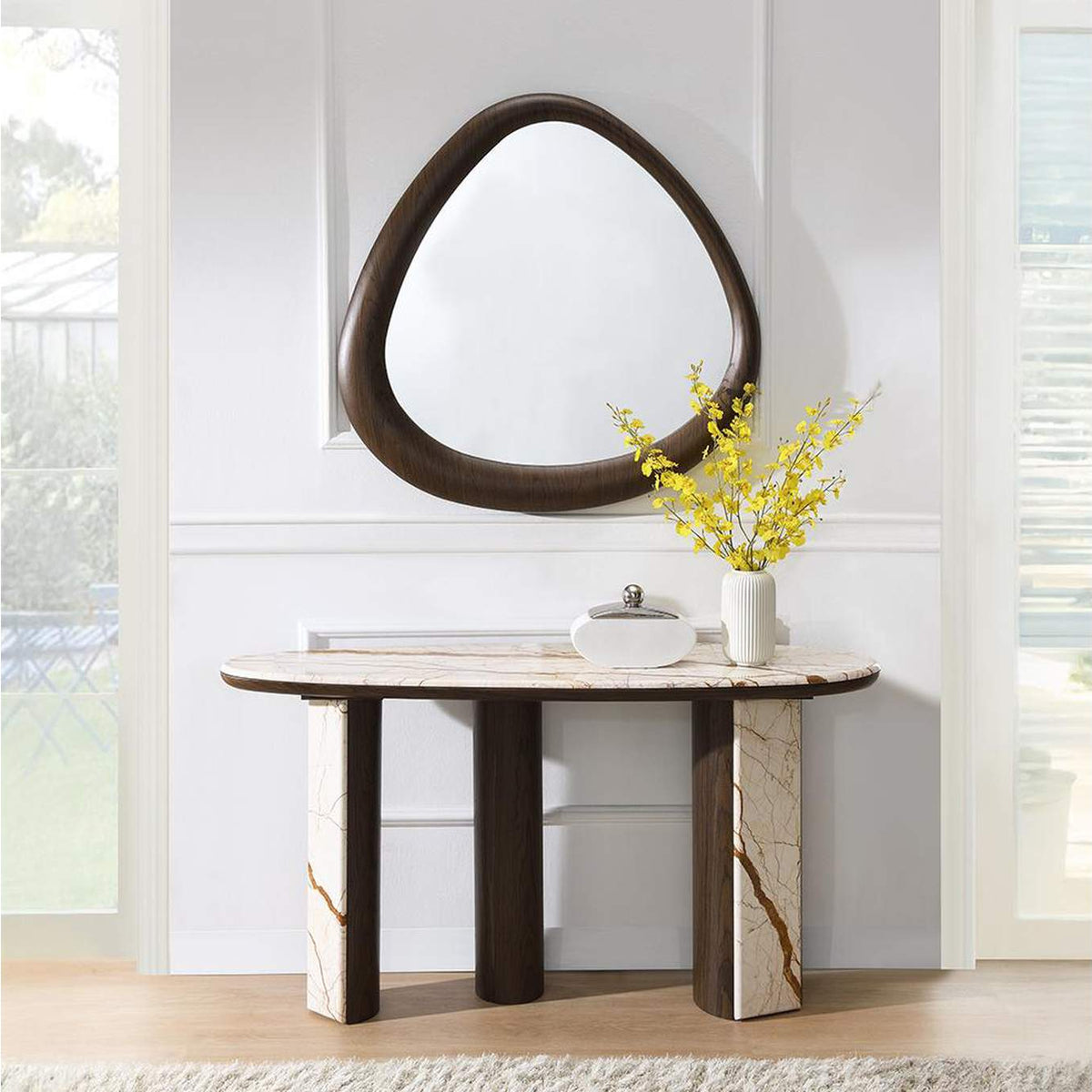 AC04567 Haidar Console Table with Marble Top