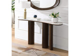 AC04577 Hanale Console Table with Natural Marble