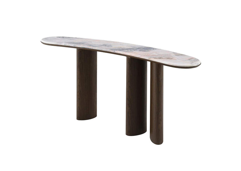AC04577 Hanale Console Table with Natural Marble