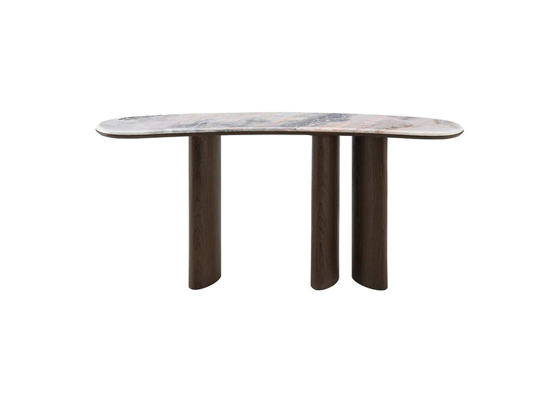 AC04577 Hanale Console Table with Natural Marble