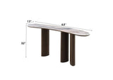 AC04577 Hanale Console Table with Natural Marble