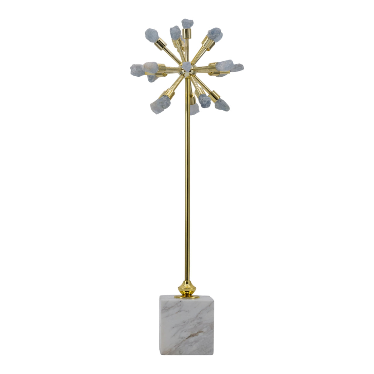 Serene Large Starburst Statuary - Blue / Gold