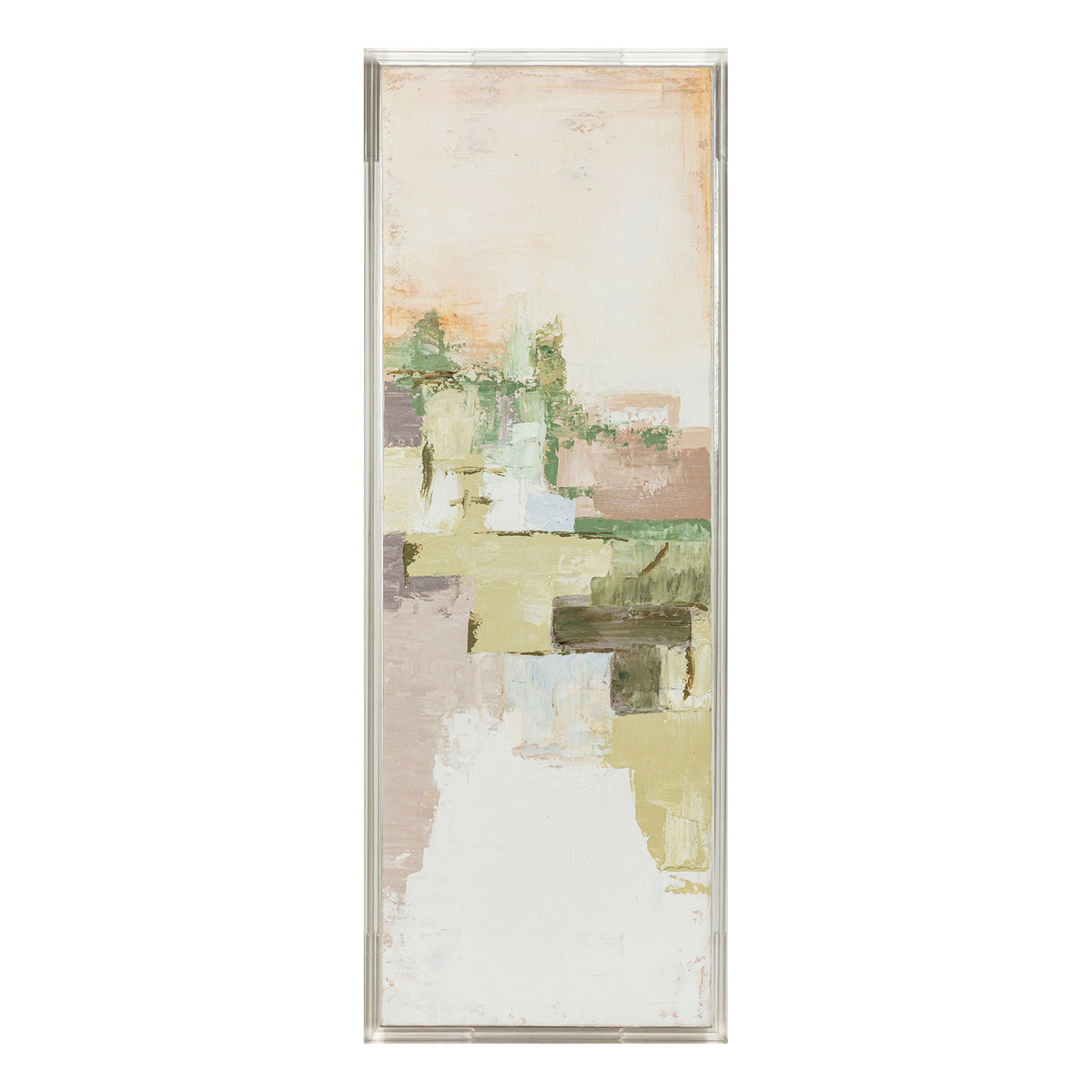 22" x 60" Eden Acrylic Frame Handpainted Wall Art - Multy